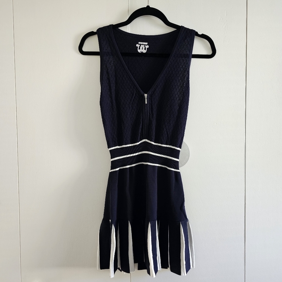 NEW WISKII Riviera Knit Mini Colorblock Dress Size S - Picture 2 of 5